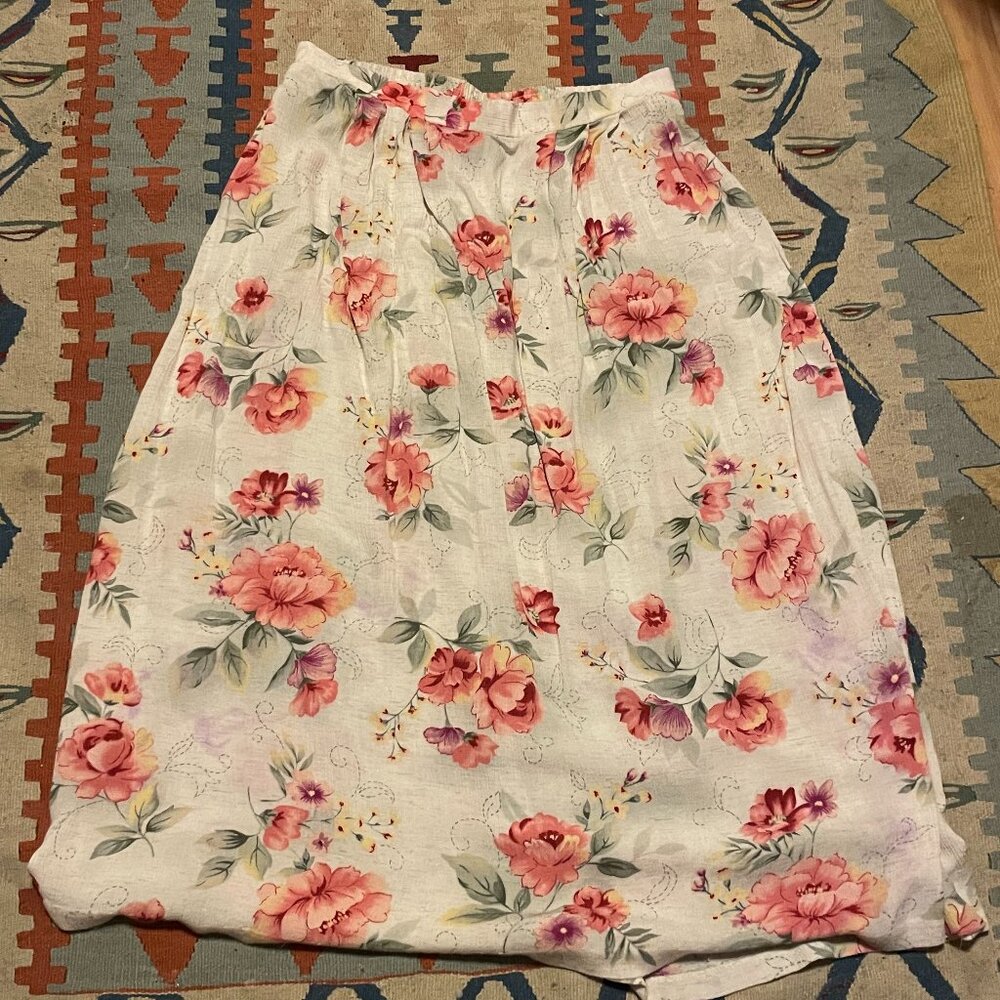 Jaclyn Smith Floral Maxi Skirt